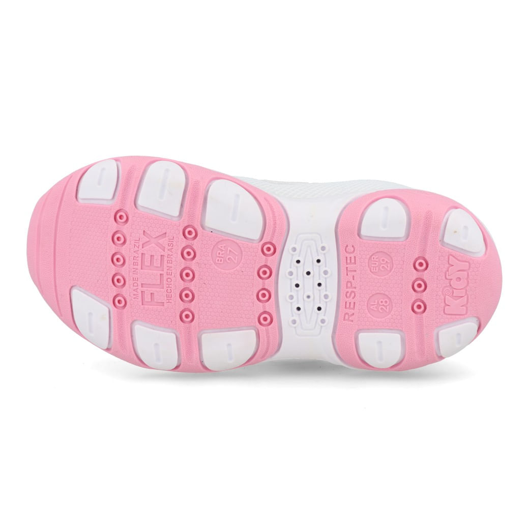 Kidy Tenis 007-1824-0756 Prata-Rosa Sint_7__
